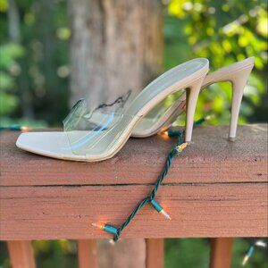 BRAND NEW Clear Heels